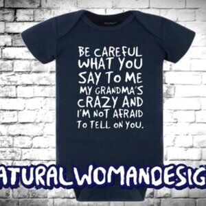 Crazy Grandma Baby Onesie